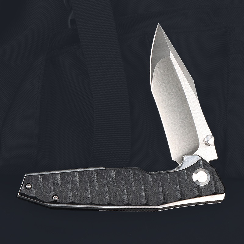 FD028 Two Colors No Logo Fast Opening G10 Handle Folding Knife UD408775